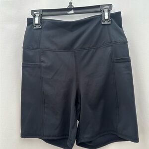 Cotton On Black Bike Shorts with Stretchy Fabric #A2